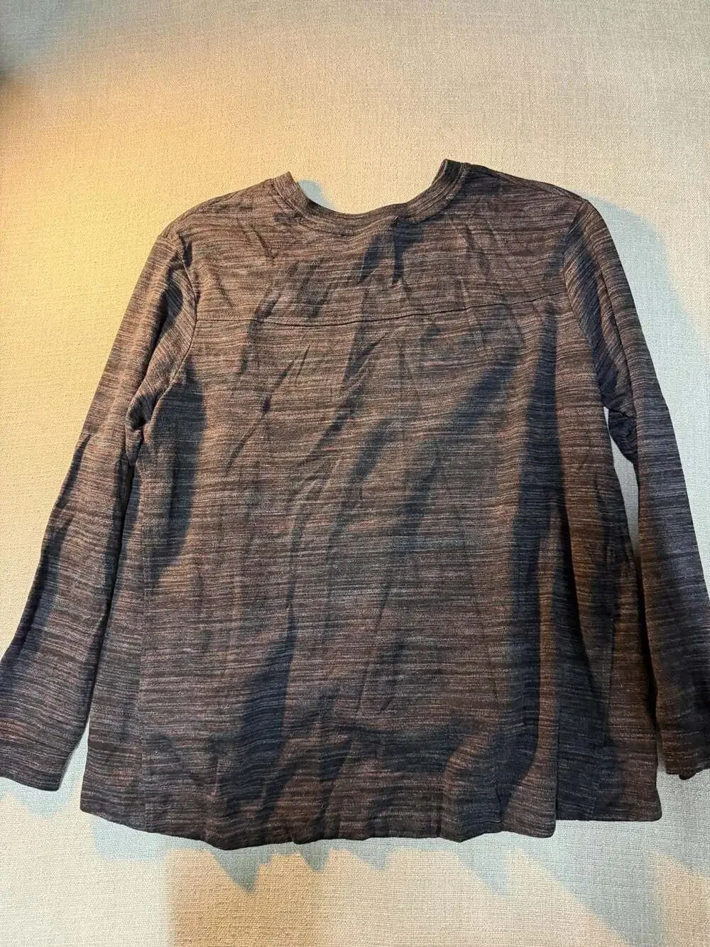 Nike Women's Space-Dyed Long Sleeve Athletic Crewneck Shirt Size XL